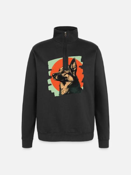 Sheepdog - Quarter-Zip Sweatshirt - black