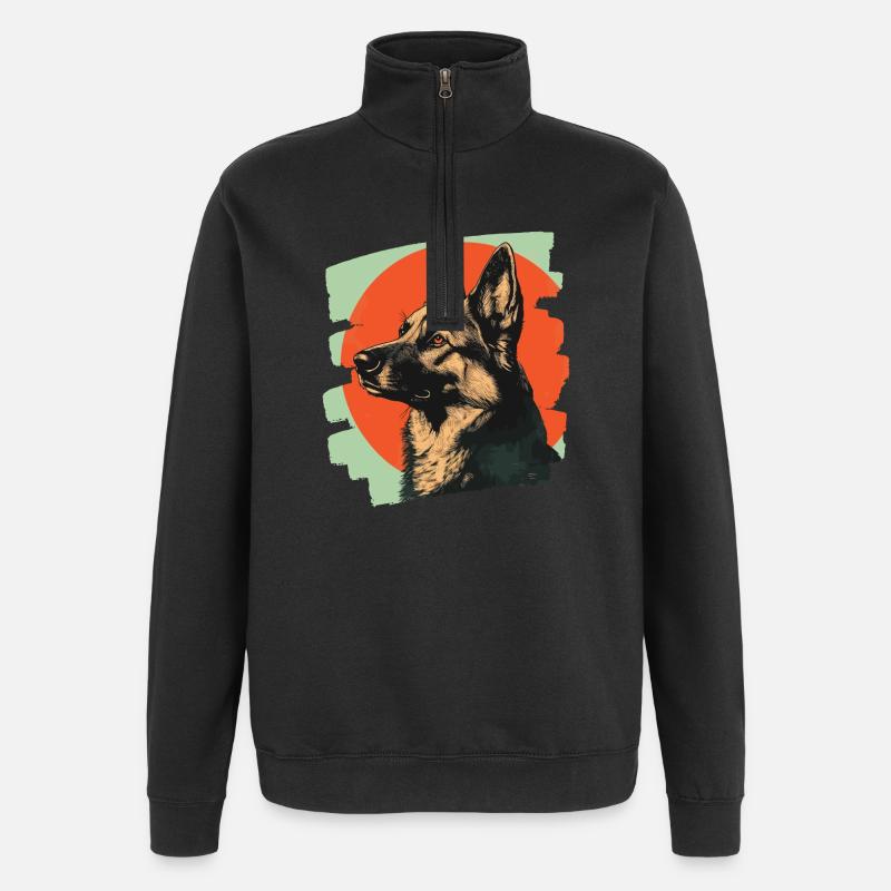 Sheepdog - Quarter-Zip Sweatshirt - black