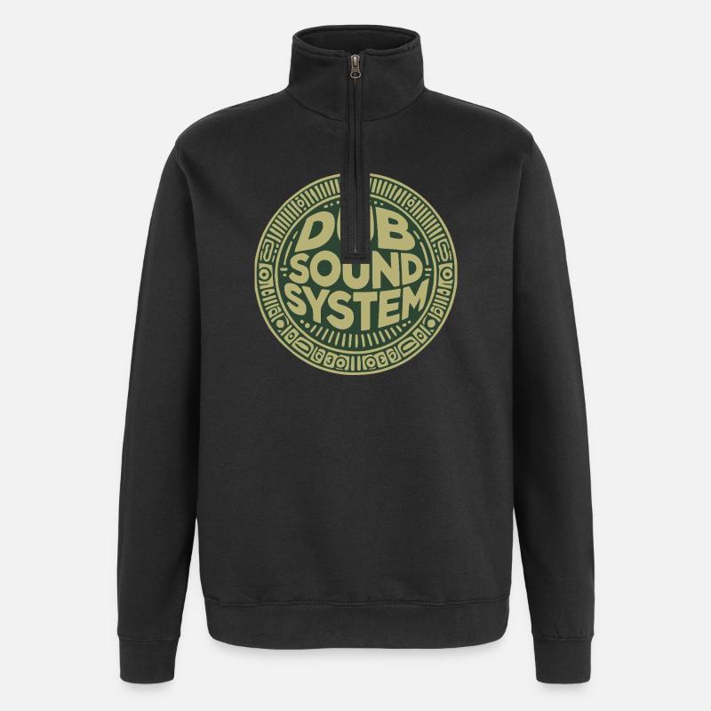 dub sound system - Quarter-Zip Sweatshirt - black