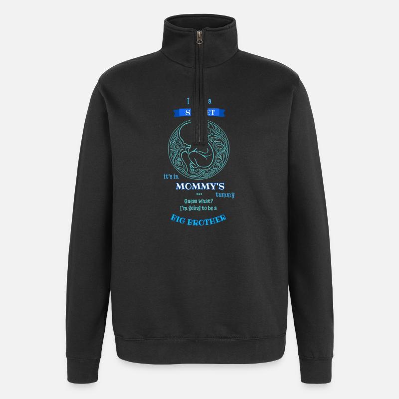 Big Brother Tee enthüllen - Quarter-Zip-Sweatshirt - Schwarz