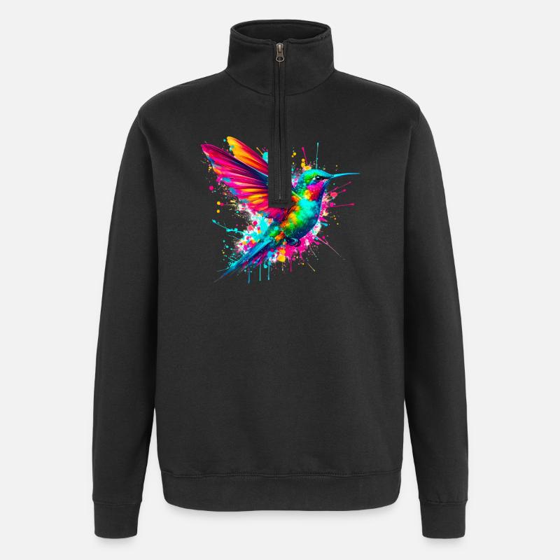 Colibri - Sweat à zip 1/4 - noir