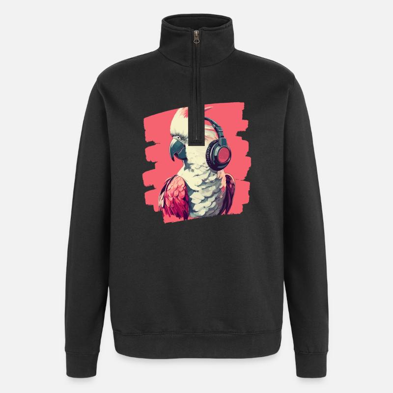 Kakadu - Quarter-Zip-Sweatshirt - Schwarz
