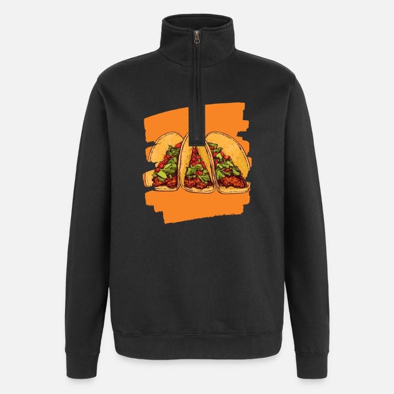 Taco - Sweat à zip 1/4 - noir