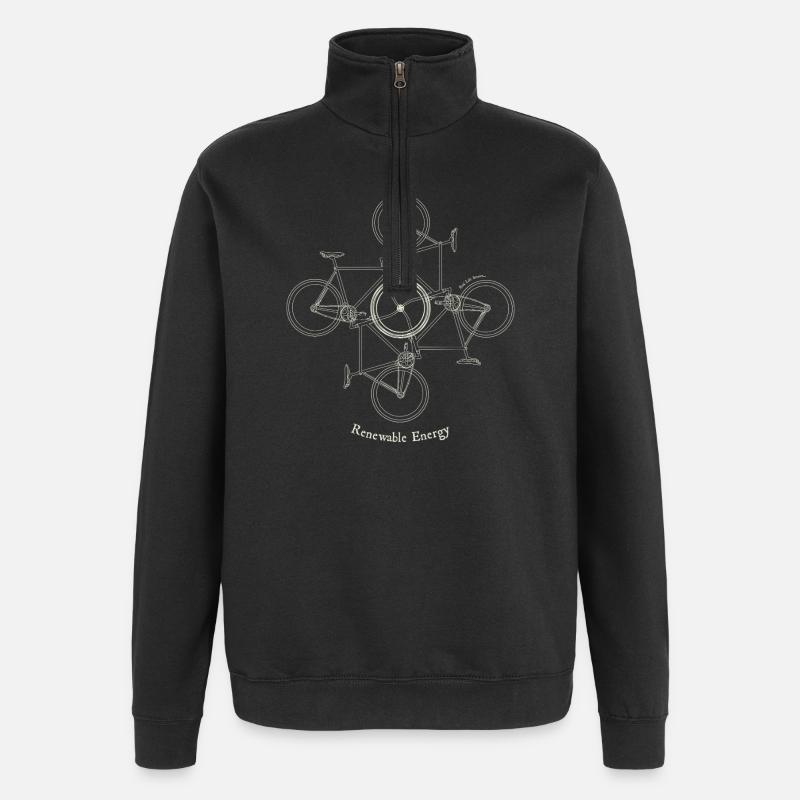 Cycle Grid Renewable Energy - Quarter-Zip Sweatshirt - black