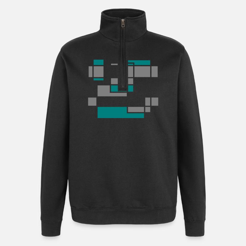Graphique n° 2 - Sweat à zip 1/4 - noir