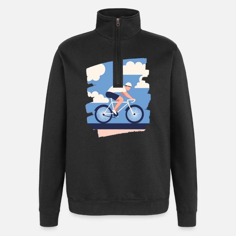 Vélo de route Vélo de route - Sweat à zip 1/4 - noir