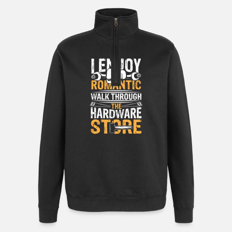 Romantic walk through hardware store - Quarter-Zip-Sweatshirt - Schwarz