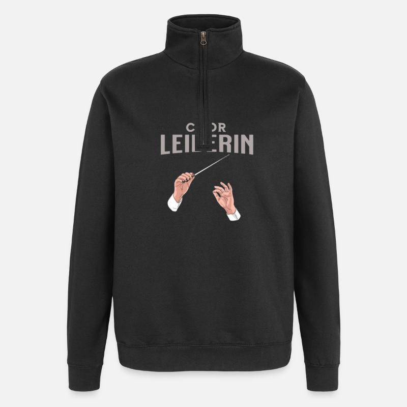 Chor Leiderin Chorleiterin Dirigentin - Quarter-Zip-Sweatshirt - Schwarz