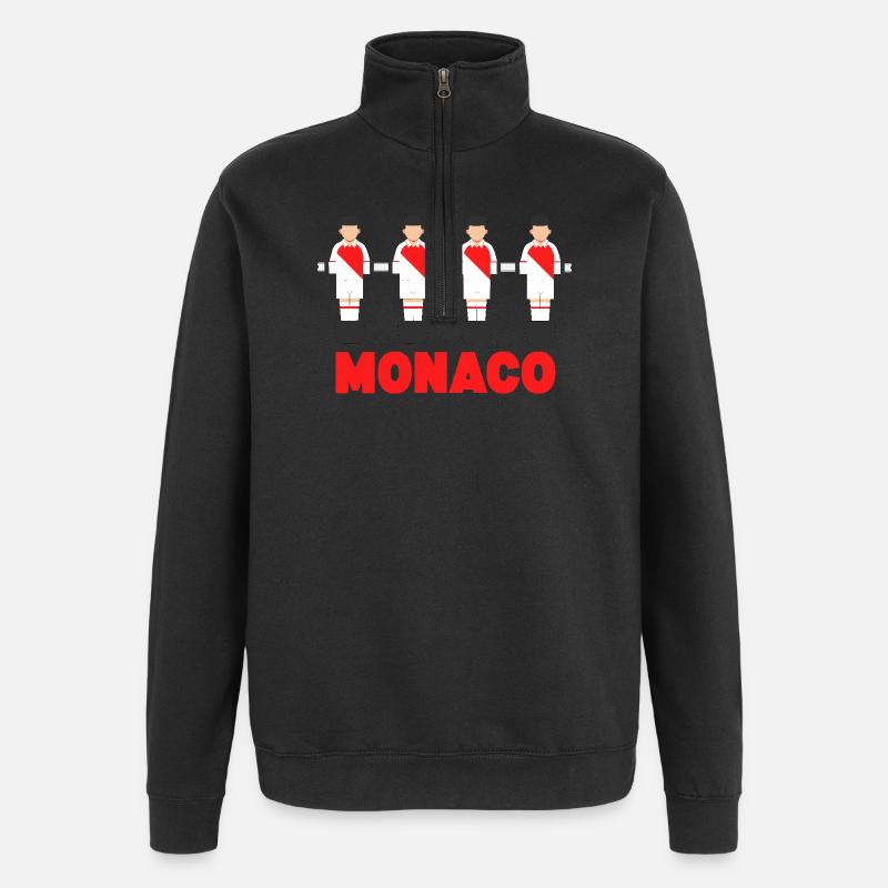 Monaco - Sweat à zip 1/4 - noir