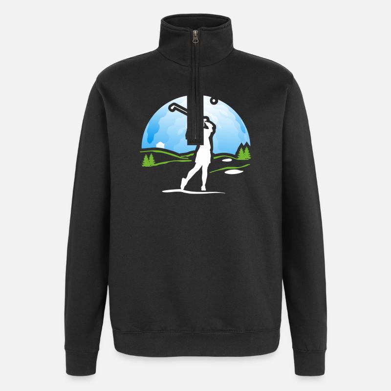 Golfer Golf Golf Shirt Gift - Quarter-Zip Sweatshirt - black