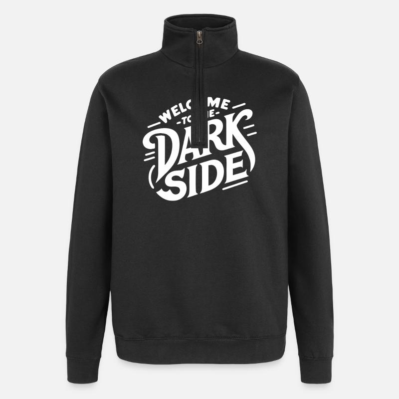 The Dark Side (dark) - Quarter-Zip Sweatshirt - black