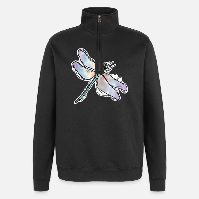 Libelle - Quarter-Zip-Sweatshirt - Schwarz