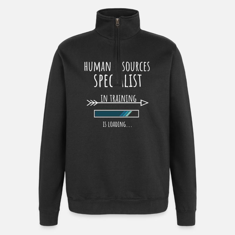 Human Resources Specialist in Training Profession - Quarter-Zip Sweatshirt - black