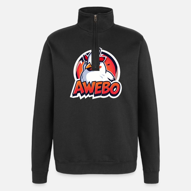 Awebo - Sweat à zip 1/4 - noir