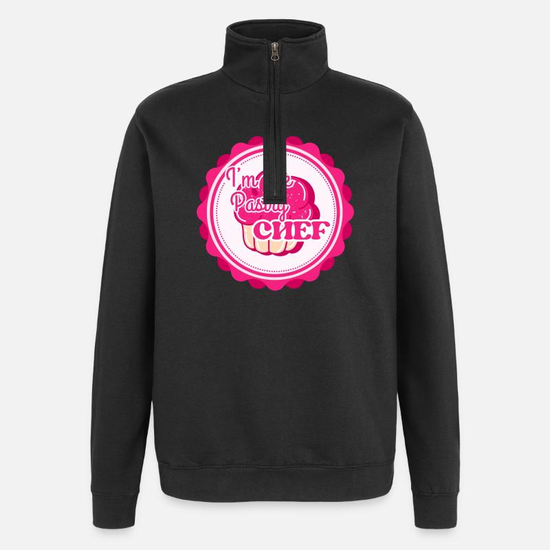 ICH BIN DER KONDITOR - Quarter-Zip-Sweatshirt - Schwarz
