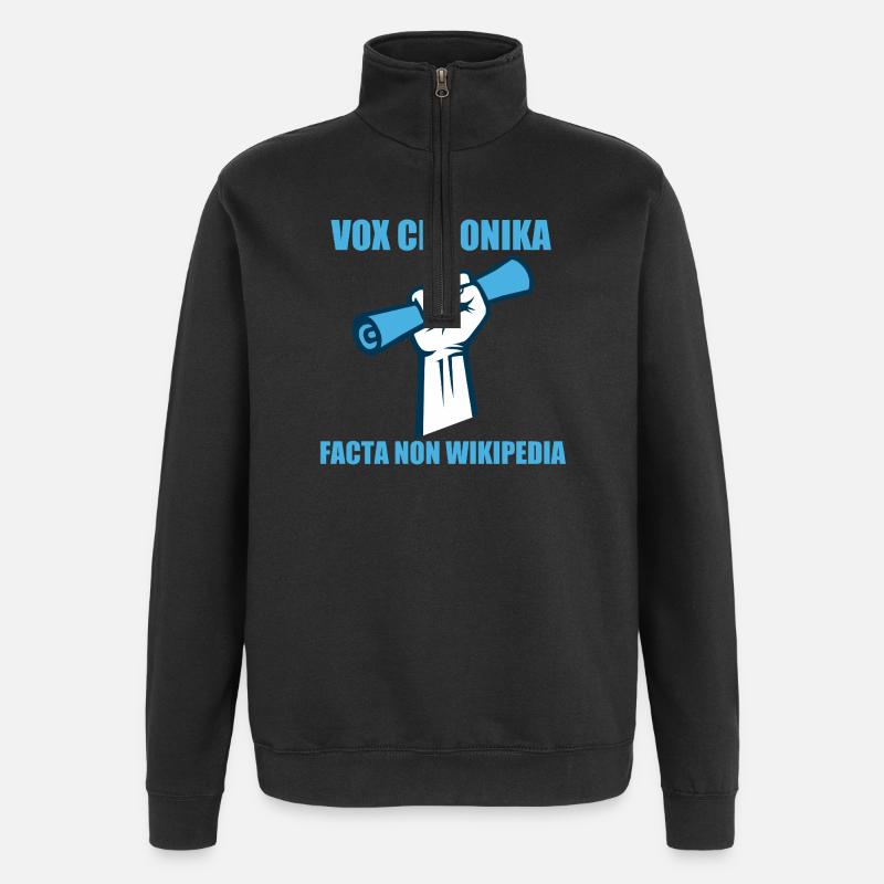 facta non wikipedia - Sweat à zip 1/4 - noir
