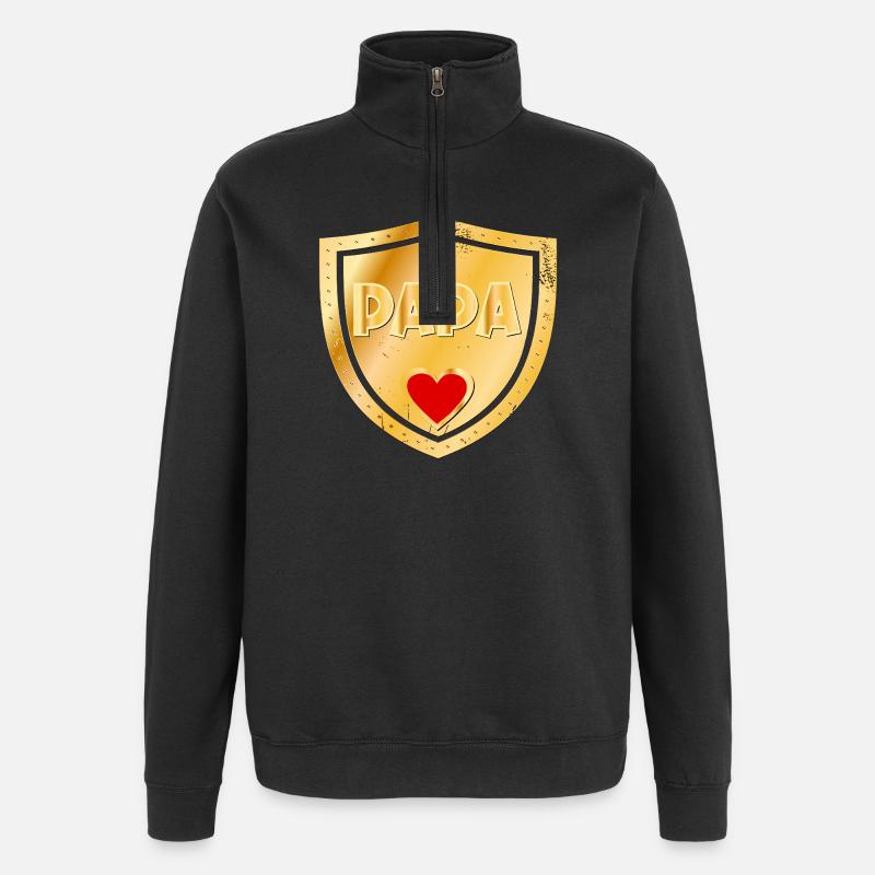 ORDER FATHER'S DAY DAD - Quarter-Zip Sweatshirt - black