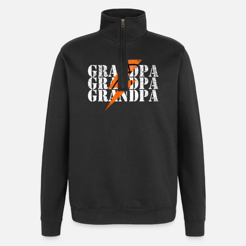 Basketball Blitz Power Design - Quarter-Zip Sweatshirt - black
