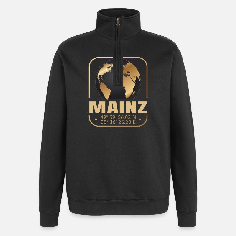 Mainz - Quarter-Zip-Sweatshirt - Schwarz