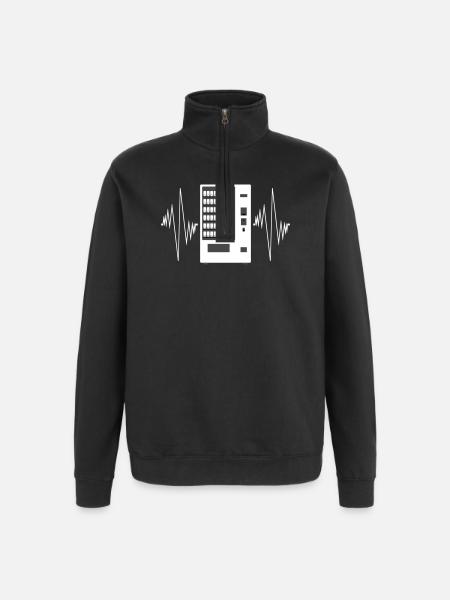Snackautomat Tastatur Puls - Quarter-Zip-Sweatshirt - Schwarz