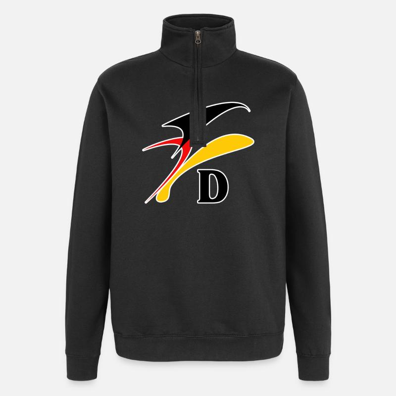 DL9 - Sweat à zip 1/4 - noir