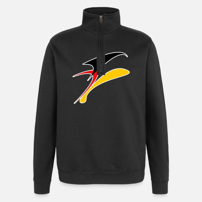 DL9 - Sweat à zip 1/4 - noir