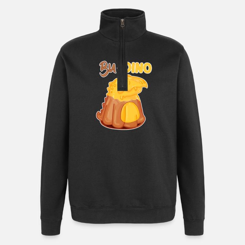 Pudding - Sweat à zip 1/4 - noir