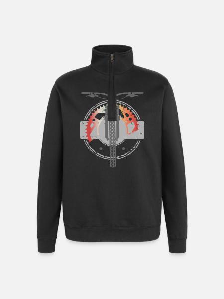 MTB Vers01 - Quarter-Zip-Sweatshirt - Schwarz