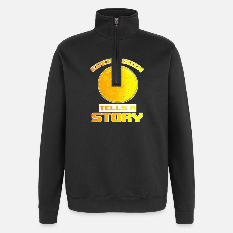 Cent - Quarter-Zip Sweatshirt - black