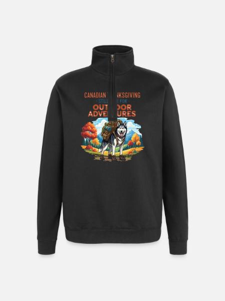 Husky Outdoor Adventure - Quarter-Zip Sweatshirt - black
