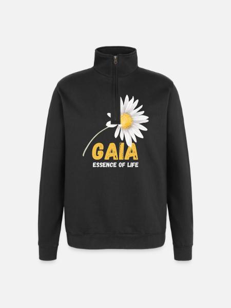 Earth’s spirit - Sweat à zip 1/4 - noir