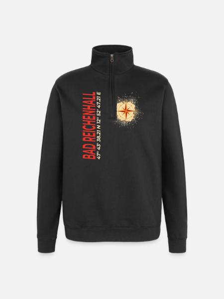 Bad Reichenhall - Quarter-Zip-Sweatshirt - Schwarz