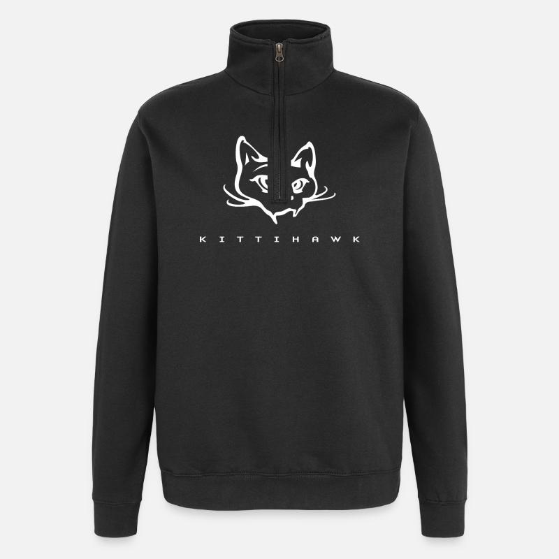 Kittihawk - Quarter-Zip-Sweatshirt - Schwarz