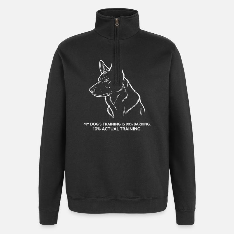 Bellen statt Gehorchen - Quarter-Zip-Sweatshirt - Schwarz