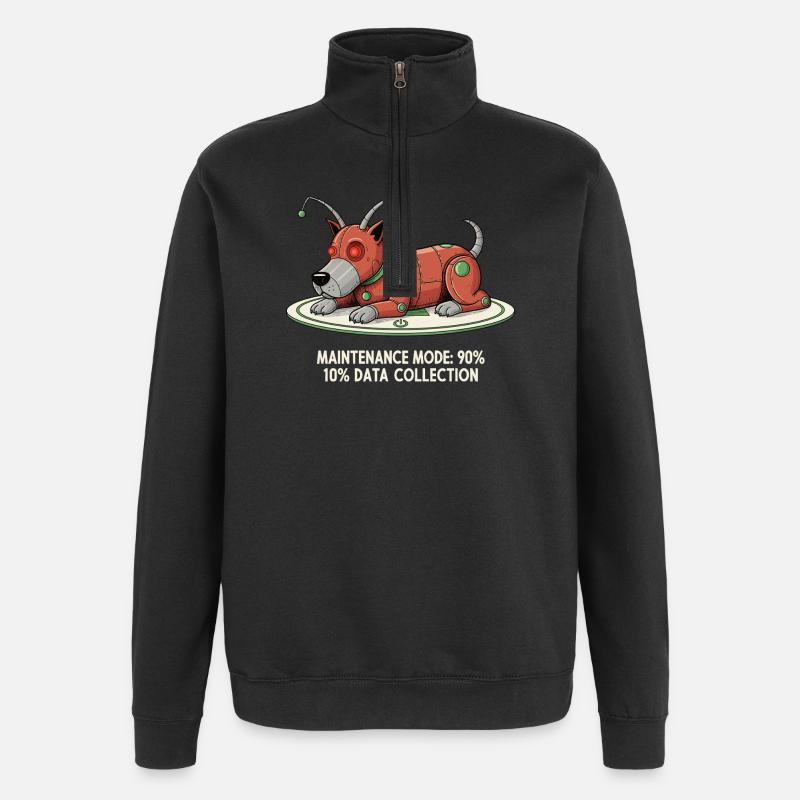 Mode maintenance : Collecter des données - Sweat à zip 1/4 - noir