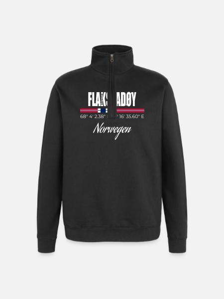 FLAKSTADØY - Quarter-Zip-Sweatshirt - Schwarz