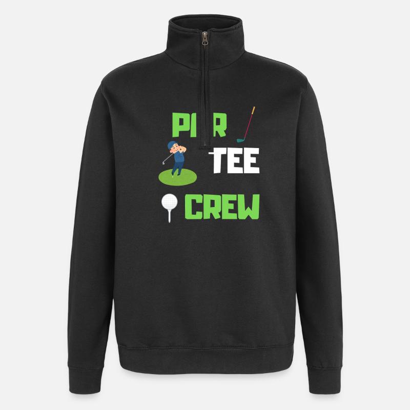 Par Tee Crew Squad Golf Lover - Quarter-Zip Sweatshirt - black