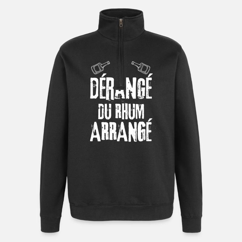Le Dérangé Du Rhum arrangé - Quarter-Zip Sweatshirt - black