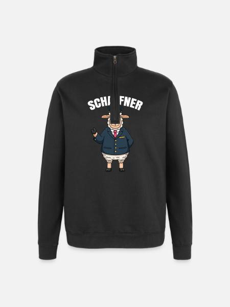 Sheep Rail Driver Controller Sheep Conductor - Quarter-Zip Sweatshirt - black