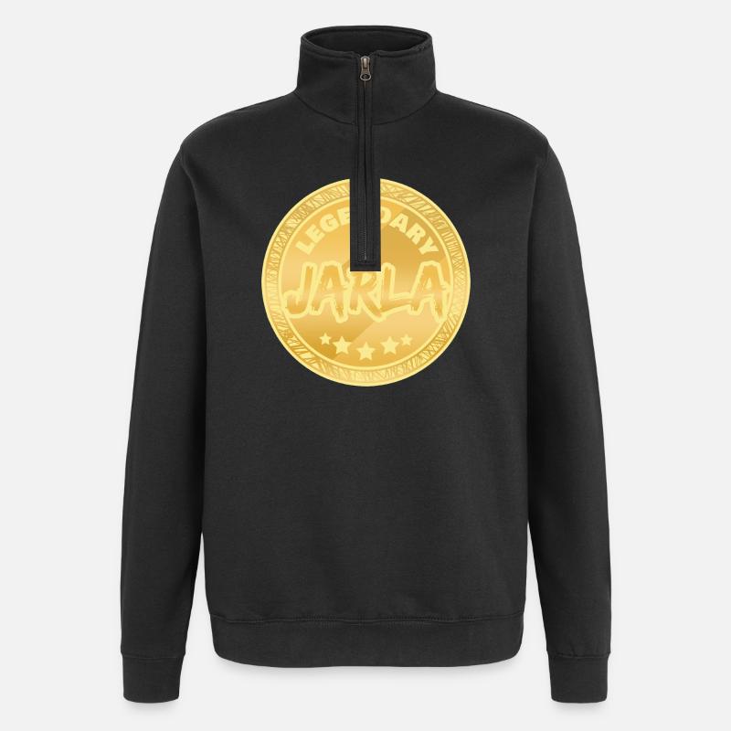 Gift for Jarla - Quarter-Zip Sweatshirt - black