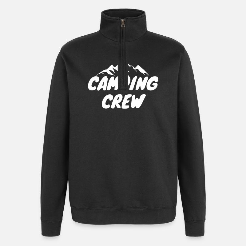 Camping Crew - Quarter-Zip Sweatshirt - black