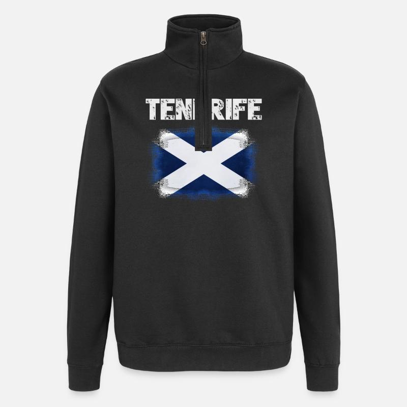 Teneriffa - Quarter-Zip-Sweatshirt - Schwarz