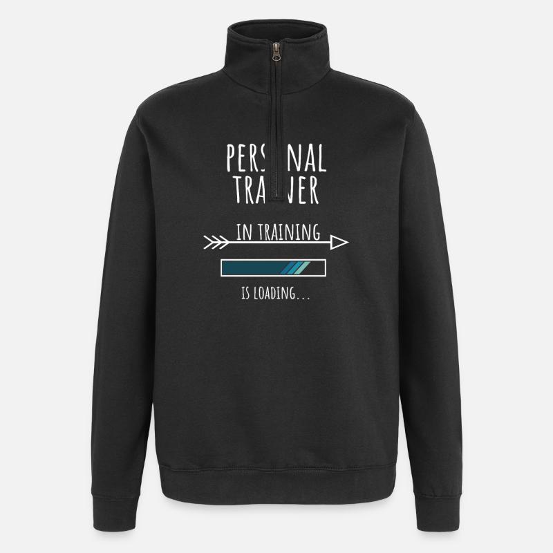 Personal Trainer Gift Profession Training - Quarter-Zip Sweatshirt - black