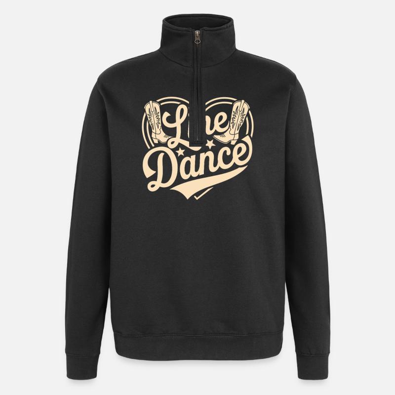 Linedance - Quarter-Zip-Sweatshirt - Schwarz
