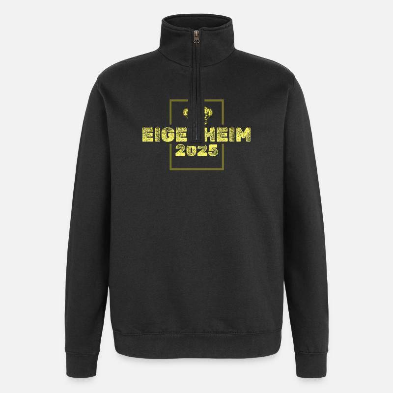 Eigenheim 2025 - Quarter-Zip-Sweatshirt - Schwarz