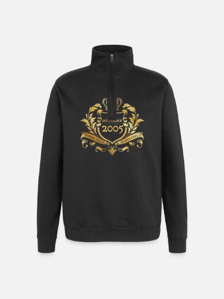 20th Anniversary Semper Verum - Established 09/2005 - Quarter-Zip Sweatshirt - black