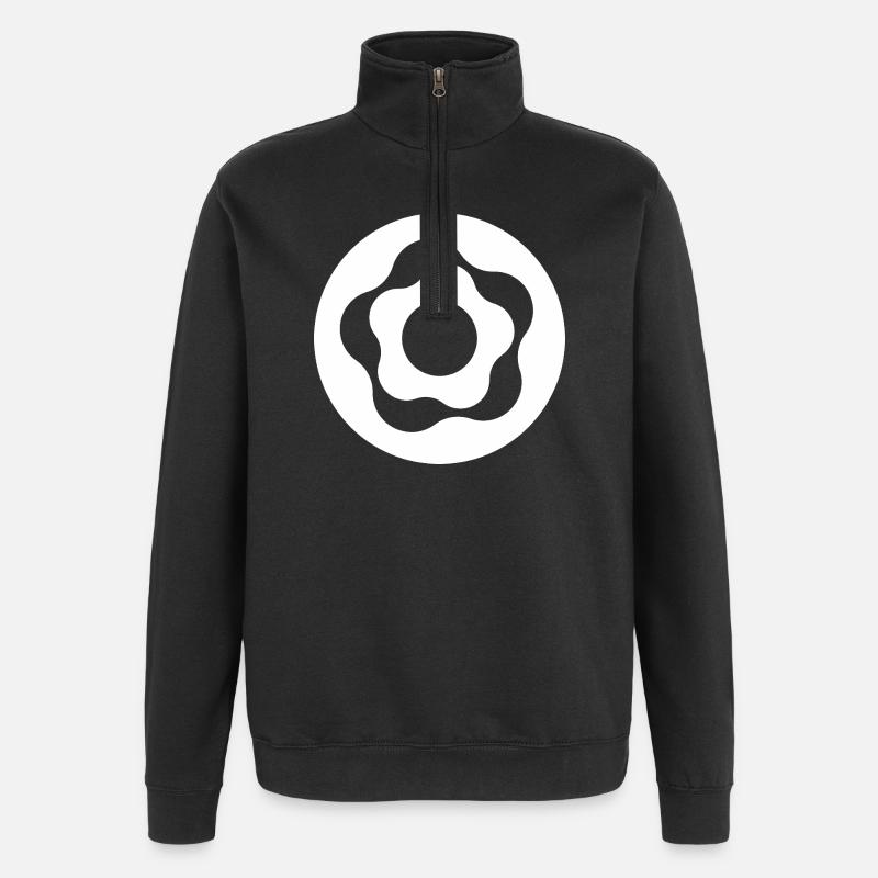 Doughnut - Quarter-Zip Sweatshirt - black