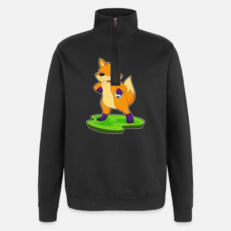Fuchs Handball Player Handball - Sweat à zip 1/4 - noir