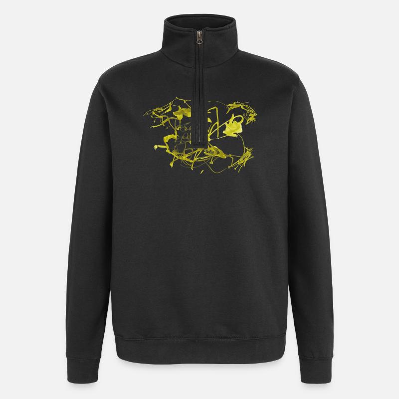 Abstract - Quarter-Zip Sweatshirt - black