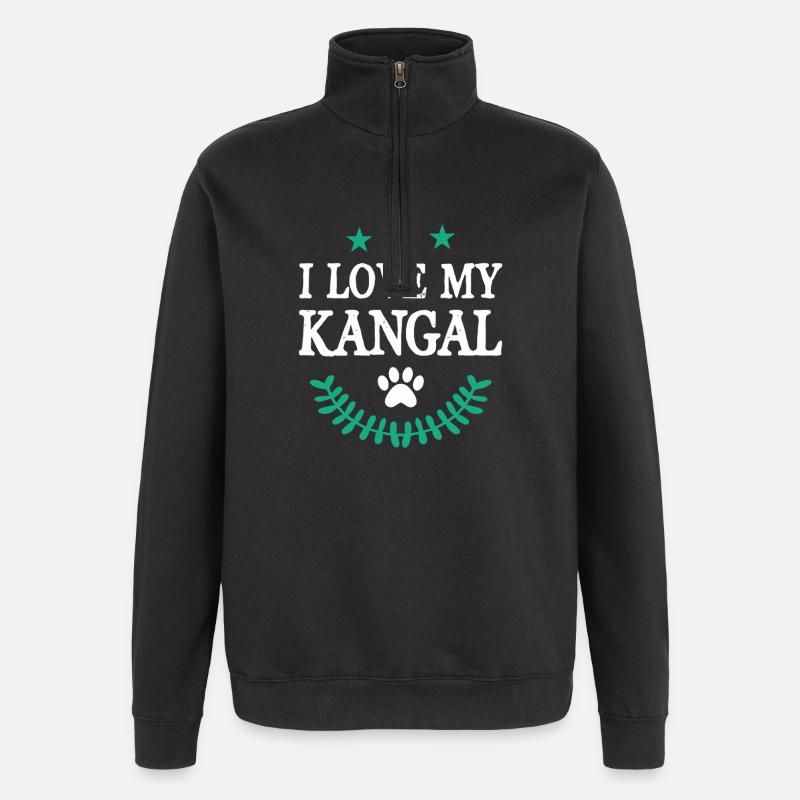 Kangal - Sweat à zip 1/4 - noir